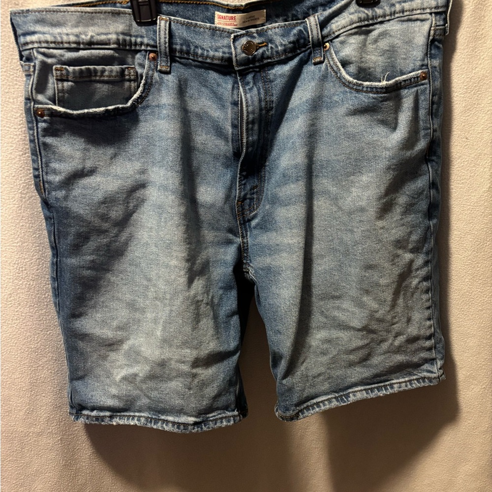 Signature Light Blue Jean Shorts for Men